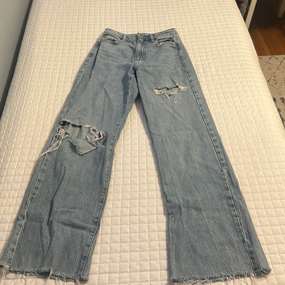 GARAGE DENIM JAMBE LARGE/WIDE LEG SIZE 0 or 24